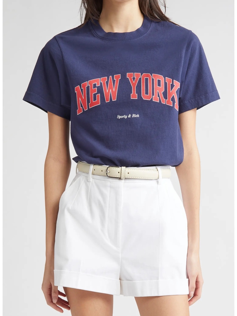 SPORTY & RICH NEW YORK T SHIRT